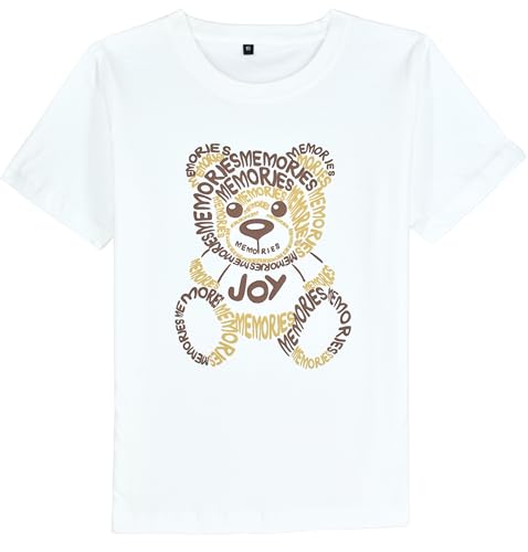 Boys Half Sleeves Abstract Printed Shirt and T-Shirt Cream