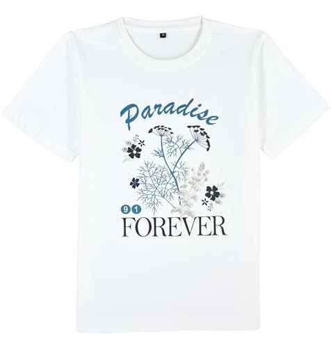 CAVIO Boys Geometric Floral Print Casual Shirt with T-Shirt Blue