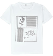 CAVIO Boys Full Sleeves Floral Printed Shirt Whit T-Shirt Magenta