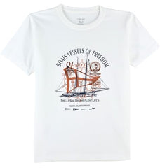 CAVIO Boys Checkered Casual Shirt with T-Shirt Orange