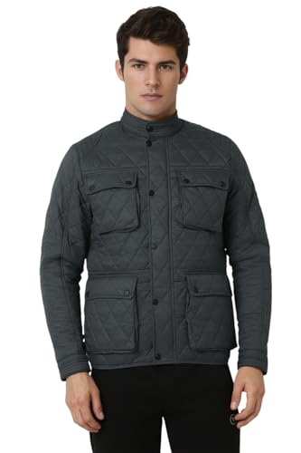 Van Heusen Men's A-Line Coat (VFJKARGFD65156_Grey