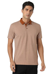 Van Heusen Men's Regular Fit T-Shirt (VHKPVRGFU68464_Brown