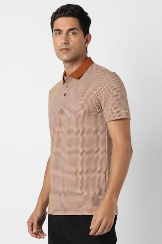 Van Heusen Men's Regular Fit T-Shirt (VHKPVRGFU68464_Brown