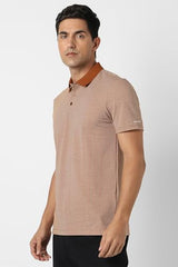 Van Heusen Men's Regular Fit T-Shirt (VHKPVRGFU68464_Brown