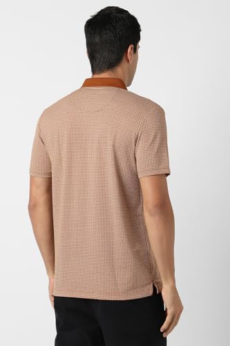 Van Heusen Men's Regular Fit T-Shirt (VHKPVRGFU68464_Brown