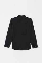 Allen Solly Boys Black Slim Fit Solid Casual Shirt
