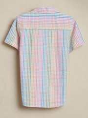 Boys Multi Check Casual Shirt