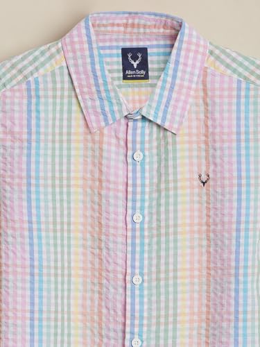 Boys Multi Check Casual Shirt
