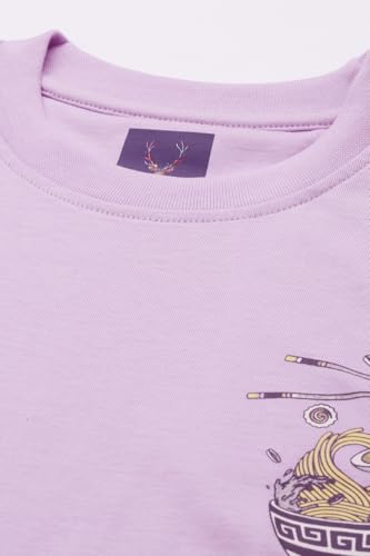 Allen Solly Boy's Regular Fit T-Shirt (ABKCCRGFP52289_Lilac