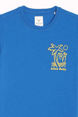 Allen Solly Boy's Regular Fit T-Shirt (ABKCCRGFP74105_Blue