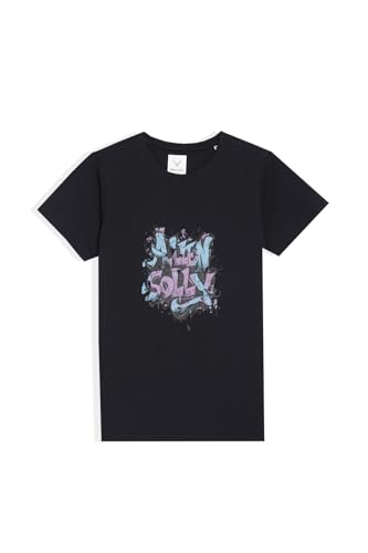 Allen Solly Boy's Regular Fit T-Shirt (ABKCCRGFJ51569_Black