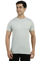 Allen Solly Men Grey Solid Crew Neck T-Shirt