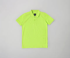 Allen Solly Boys Green Textured Polo Neck T-Shirt
