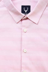 Boys Pink Stripe Casual Shirt