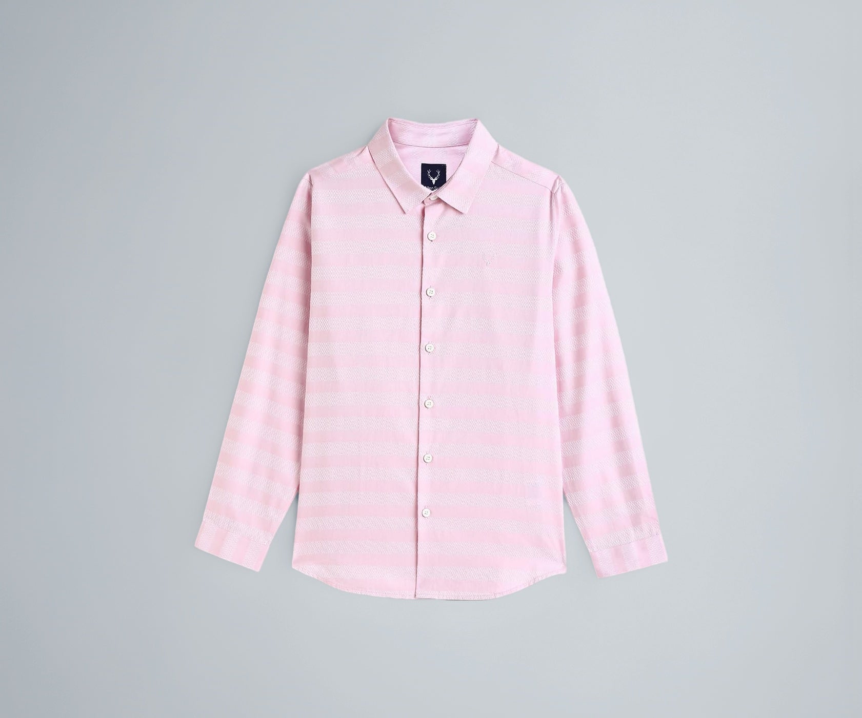 Boys Pink Stripe Casual Shirt
