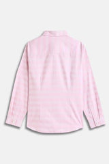 Boys Pink Stripe Casual Shirt