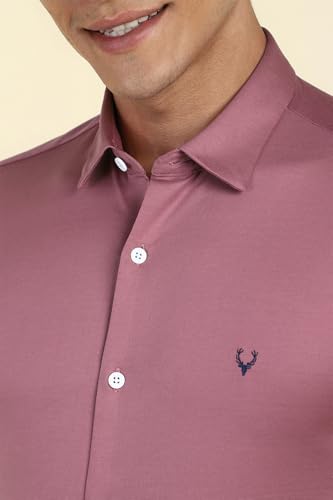 Allen Solly Men's Slim Fit Shirt (ASSFMKTP818708_Pink