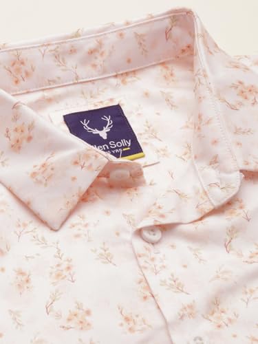 Boys Pink Print Casual Shirt