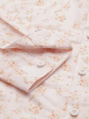 Boys Pink Print Casual Shirt