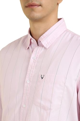 Allen Solly Men's Regular Fit Shirt (ALSFACUFC72290_Pink