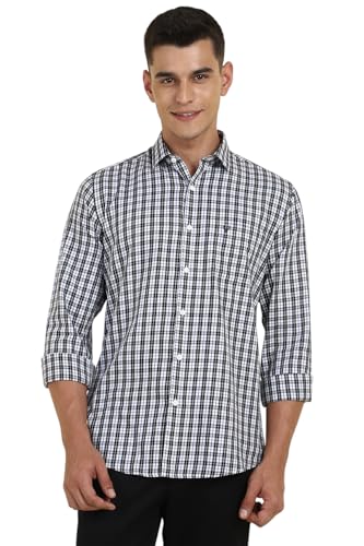 Allen Solly Men's Slim Fit Shirt (ASSFQSPPI44102_White
