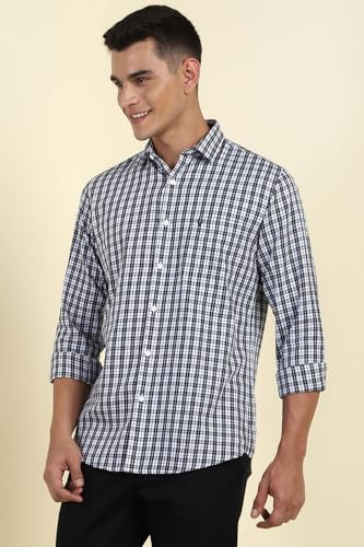 Allen Solly Men's Slim Fit Shirt (ASSFQSPPI44102_White