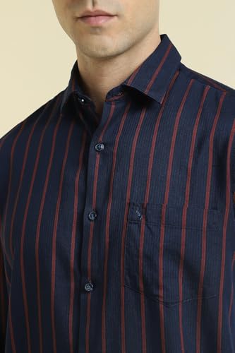 Allen Solly Men's Slim Fit Shirt (ASSFQSPPP17370_Navy