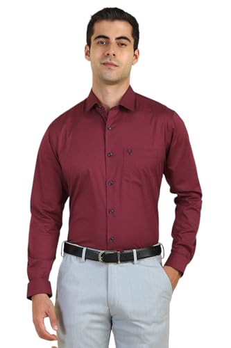 Allen Solly Men's Slim Fit Shirt (ASSFQSPP143253_Maroon