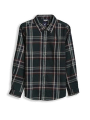 Allen Solly Boys Green Check Casual Shirt
