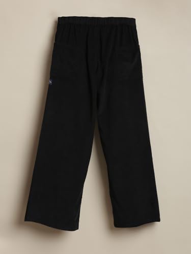 Boys Black Solid Trousers - Goyalsons ShopMax
