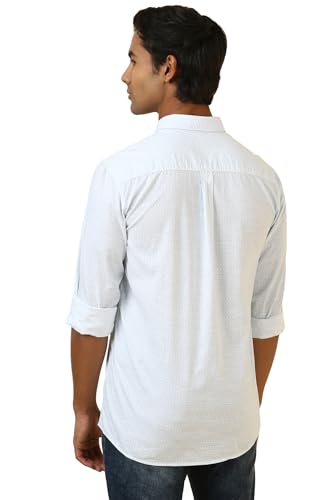 Allen Solly Men's Regular Fit Shirt (ALSFACUF045359_Light Blue
