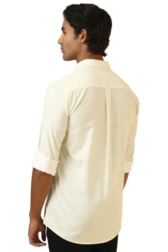 Allen Solly Men's Regular Fit Shirt (ALSFACUF682686_Yellow