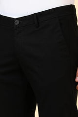 Allen Solly Men's Slim Casual Pants (ASTFQSRFG10292_Black