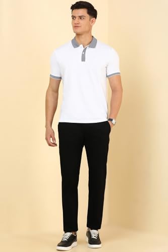 Allen Solly Men's Slim Casual Pants (ASTFQSRFG10292_Black