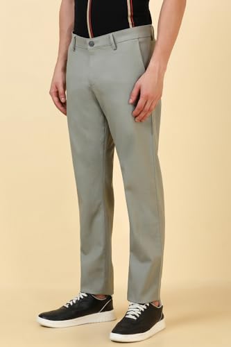 Allen Solly Men's Slim Casual Pants (ASTFQSRFU70699_Grey