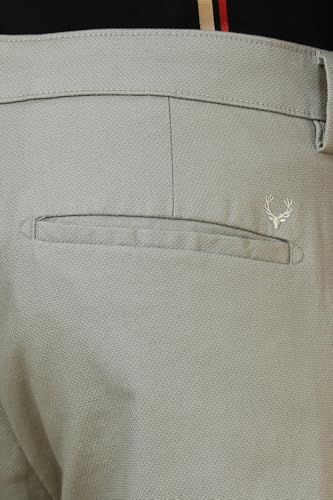 Allen Solly Men's Slim Casual Pants (ASTFQSRFU70699_Grey