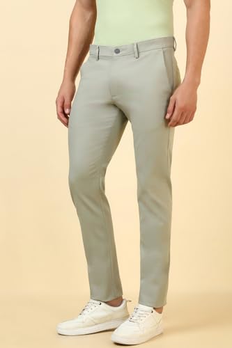 Allen Solly Men's Slim Casual Pants (ASTFQULFQ13543_Green
