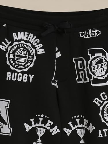 Allen Solly Boy's Regular Track Pants (ABPTERGFO81582_Black