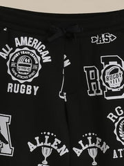 Allen Solly Boy's Regular Track Pants (ABPTERGFO81582_Black