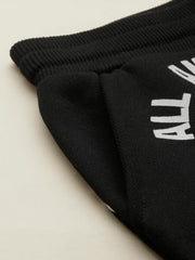 Allen Solly Boy's Regular Track Pants (ABPTERGFO81582_Black