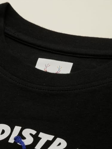 Boys Black Graphic Print Crew Neck T-Shirt