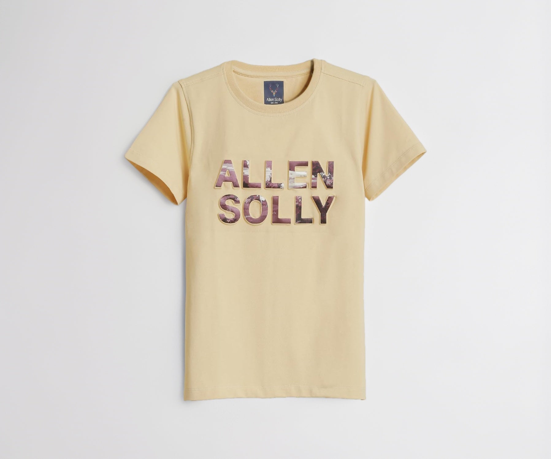 Boys Beige Graphic Print Crew Neck T-Shirt