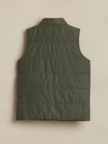 Boys Olive Solid Double sided Jacket