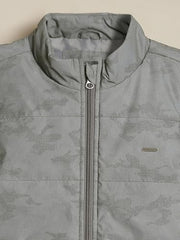 Allen Solly Boys Grey Print Jacket