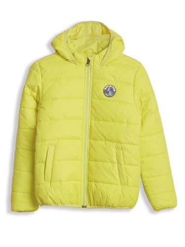 Boys Yellow Solid Jacket