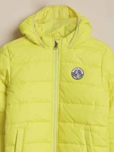 Boys Yellow Solid Jacket