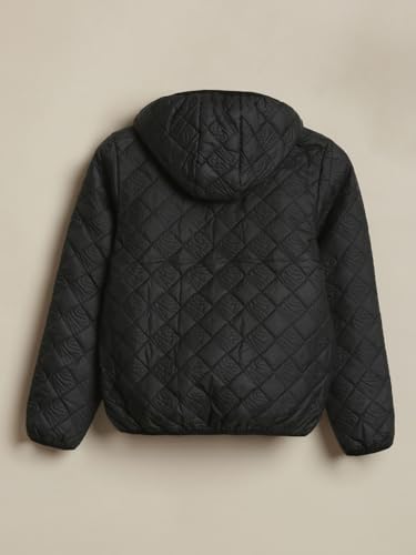 Allen Solly Boys Black Textured Jacket