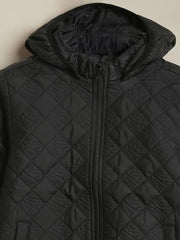 Allen Solly Boys Black Textured Jacket