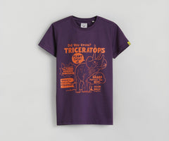 Boys Purple Graphic Print Crew Neck T-Shirt
