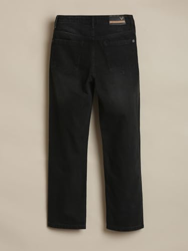 Allen Solly Boy's Regular Jeans (ABDNESGFD41013_Black